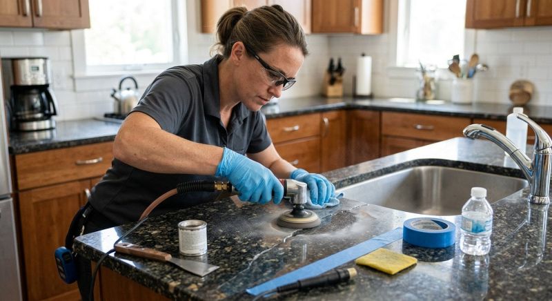 Cracked Granite Repair in Sacramento, CA