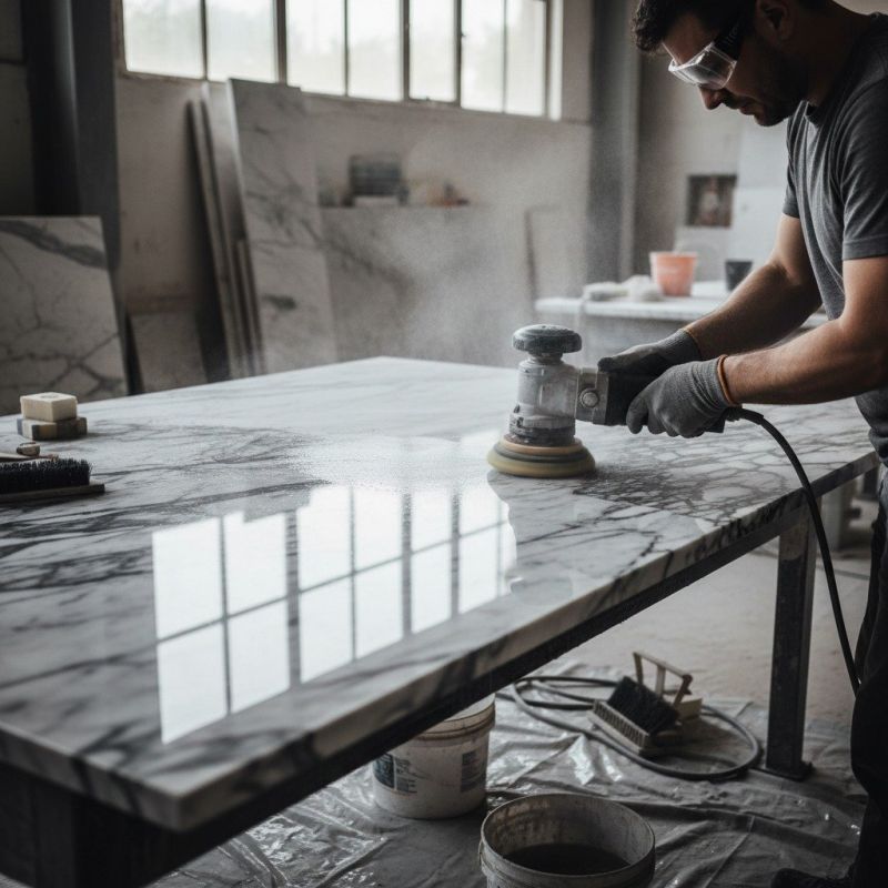 Tile Countertop Polishing