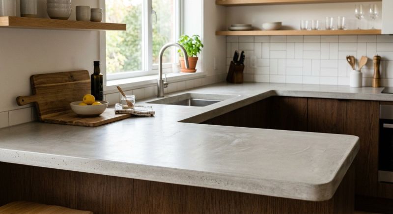 Cement Counter Installation in Napa, CA
