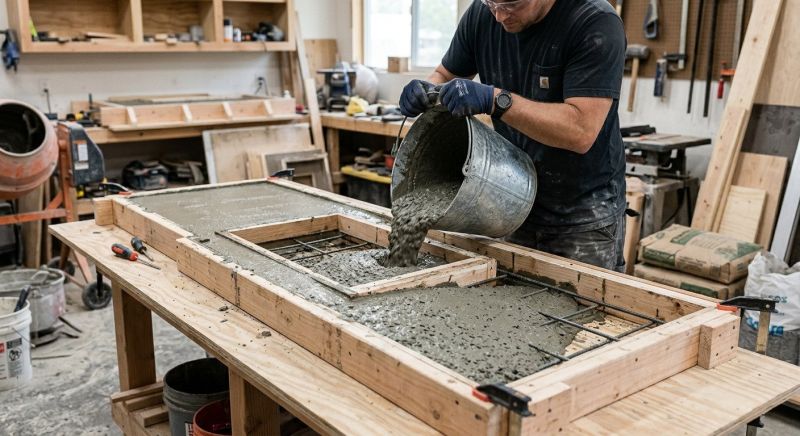 Concrete Countertop Pouring in Napa, CA