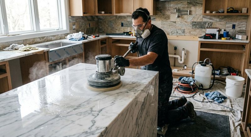Marble Countertop Polishing in Roseville, CA
