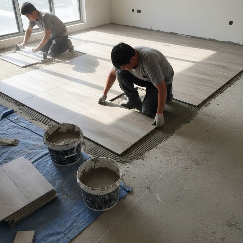 Mosaic Tile Floor Installation in Alexandria, VA