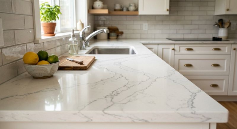 Quartz Slab Installation in Roseville, CA
