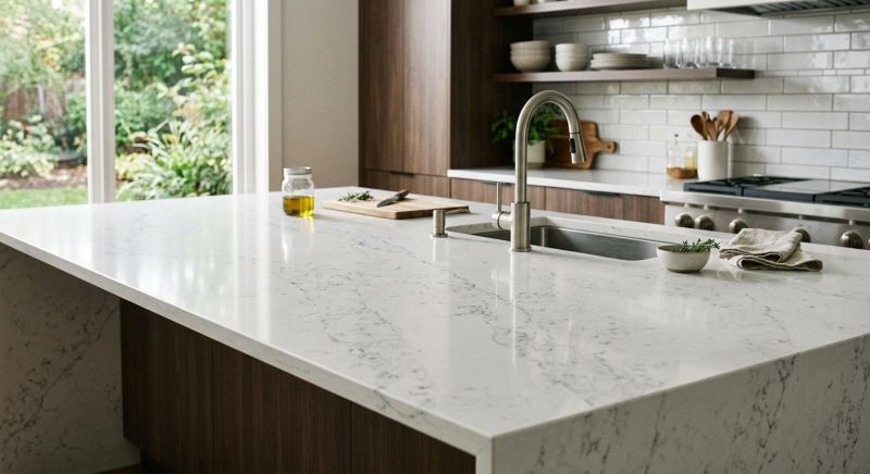 Quartz Slab Installation in Sonoma County, CA