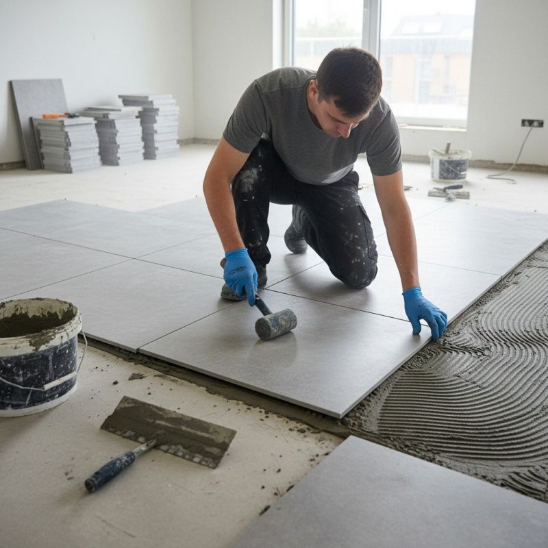 Restroom Floor Replacement in Alexandria, VA