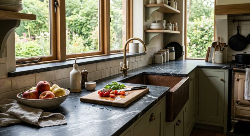 Soapstone Counter Installation in Roseville, CA