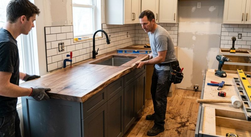 Wood Countertop Installation in Santa Rosa, CA