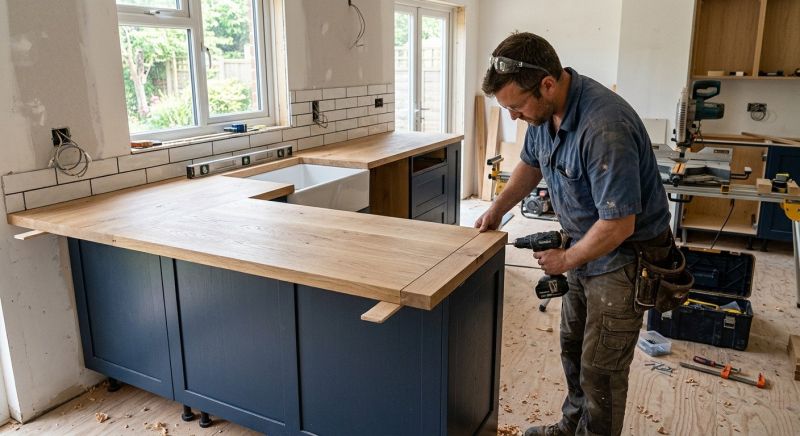 Wood Countertop Installation in Sonoma County, CA