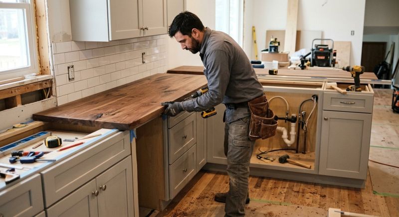 Wood Countertop Replacement in Napa, CA